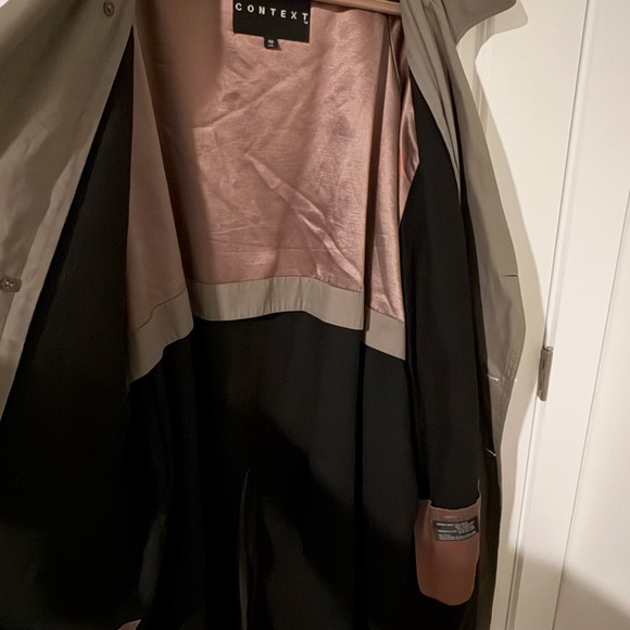 Context Men's Khaki Trench Coat - Picture 4 of 7